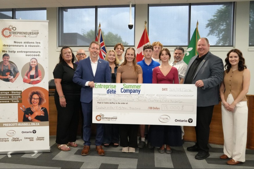 Six jeunes entrepreneurs de Prescott et Russell célèbrent leur réussite